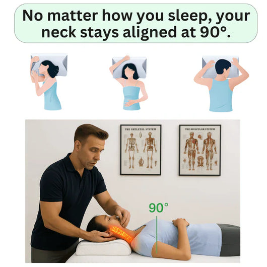 Cervical & Migraine Pillow + Heating Pad