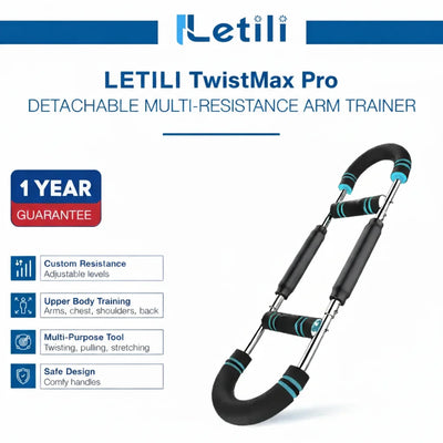 LETILI TwistMax Pro – Detachable Multi-Resistance Arm Trainer
